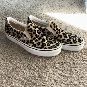 Vans Animal Print Slip-On Shoes